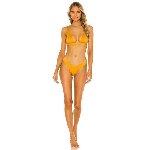 Monica Hansen Beachwear Babe Watch Bikini Bottom Honey Womens Size Medium - Picture 2 of 7